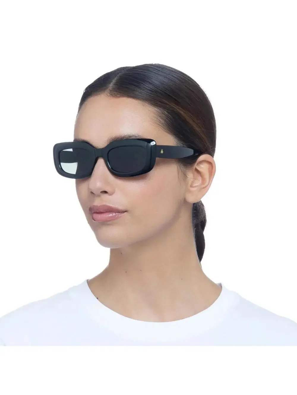 AIRE Orbit 54mm Unisex Rectangular Sunglasses Black 50-21-135 NWT